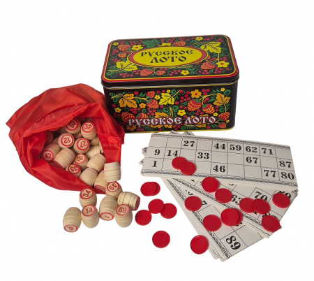 Русское лото в жестяной коробке арт.7931 (Нескучные игры) /8