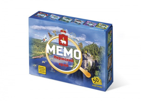 Настольная игра Мемо Пермский край, 50 карточек