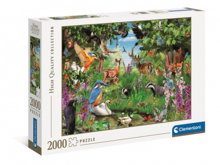 Пазлы. 2000 Лесные обитатели
