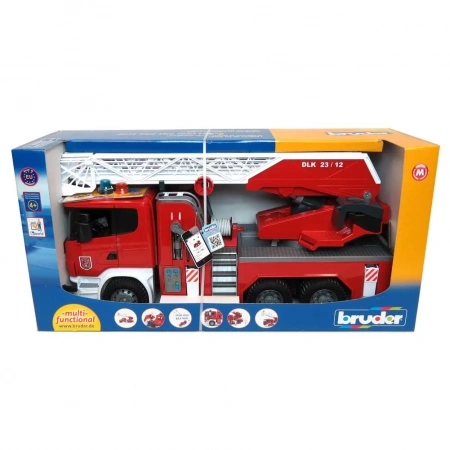 Пожарная машина Scania с лестницей и помпой