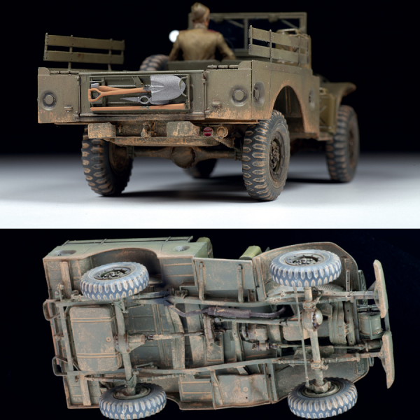 Сборная модель "Американский армейский автомобиль WC-52 3/4 с лебедкой"