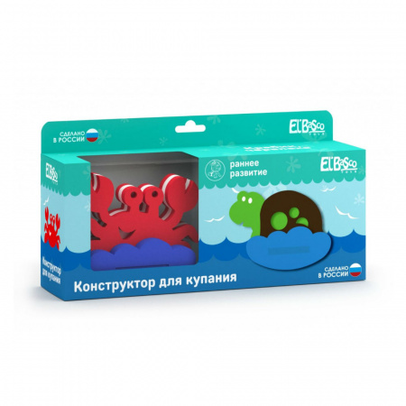 Игрушка-конструктор для купания Краб + Черепаха