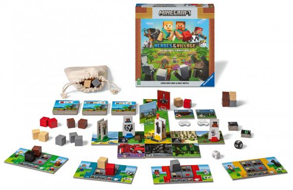 Настольная игра "Minecraft: Heroes of the village" правила на англ. языке
