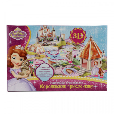 Умка. Настольная 3D игра-ходилка Королевские приключения. София