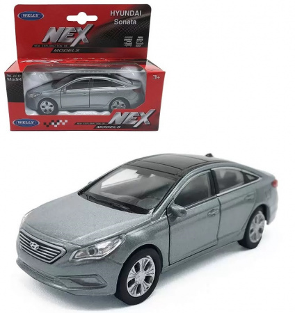 Welly Машинка Hyundai Sonata 43717W-G серый