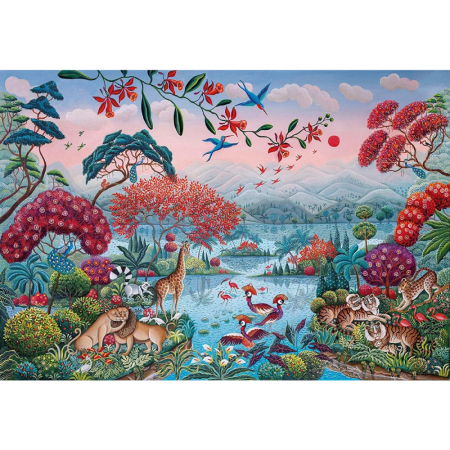 Пазл. 2000 "Фантастические джунгли"