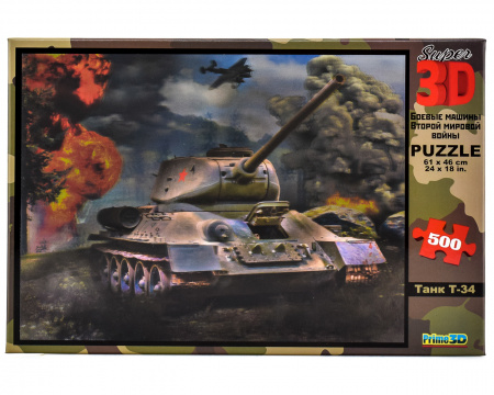 Пазлы. 500 "Танк Т-34"