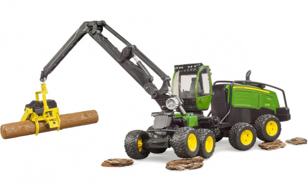 Харвестер с бревном John Deere 1270G