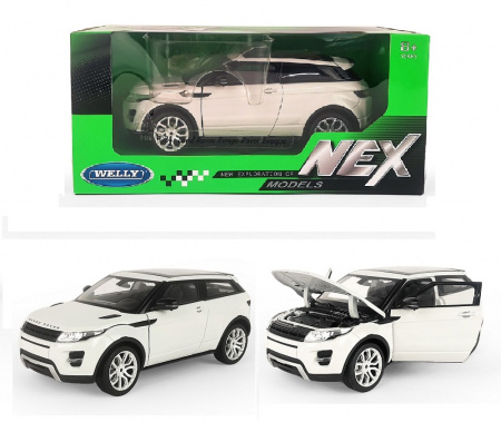 Welly Машинка 1:24 Range Rover Evoque белый