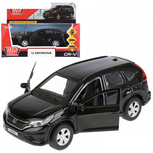 Машина металлическая Honda CR-V черная инерционная