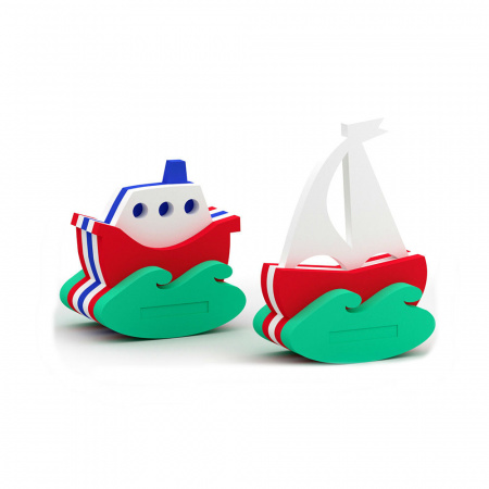 Игрушка-конструктор для купания Кораблик + Парусник