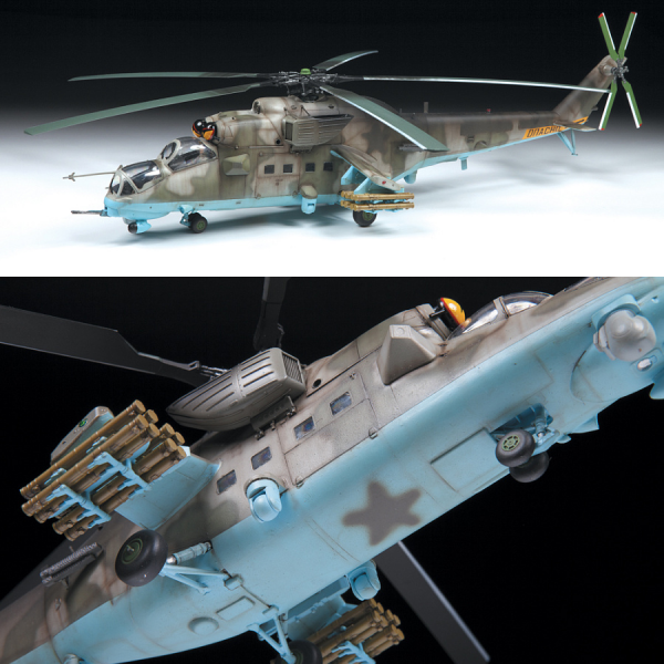 Сборная модель "Советский ударный вертолёт Ми-35М"