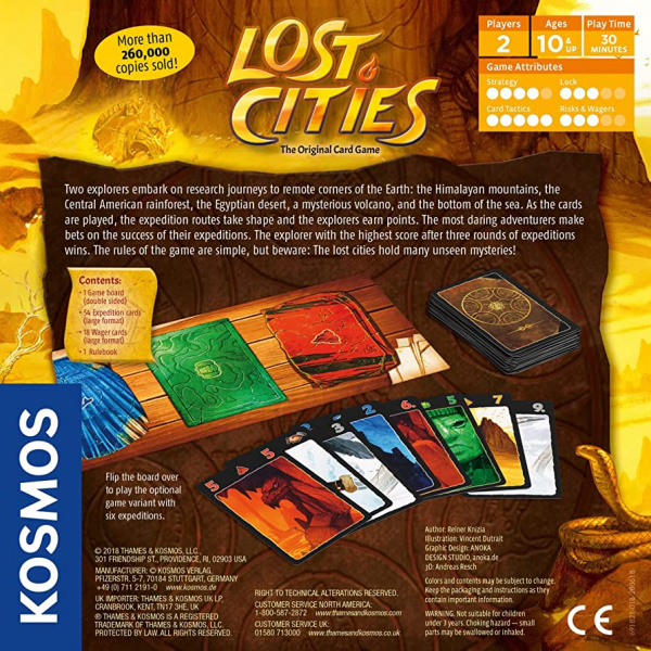 Настольная игра Lost Cities Card Game