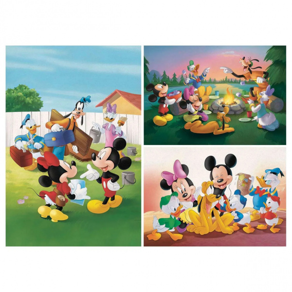 Пазлы. 3X48 Disney Классик. Микки Маус