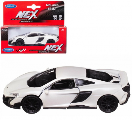 Welly Машинка McLaren 675LT Coupe 43757W белый