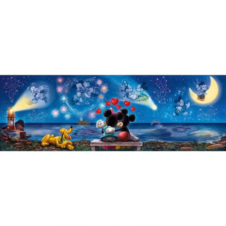 Пазл. 1000 "Панорама. Микки и Минни Disney"