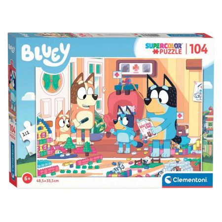 Пазл 104 Bluey (Мультсериал Блуи)