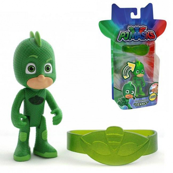 PJ Masks. Игровой набор:фигурка св.8см +браслет "Гекко" арт.32615