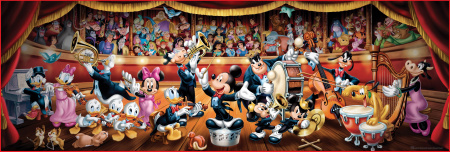 Пазлы. 1000 Панорама. Оркестр Disney