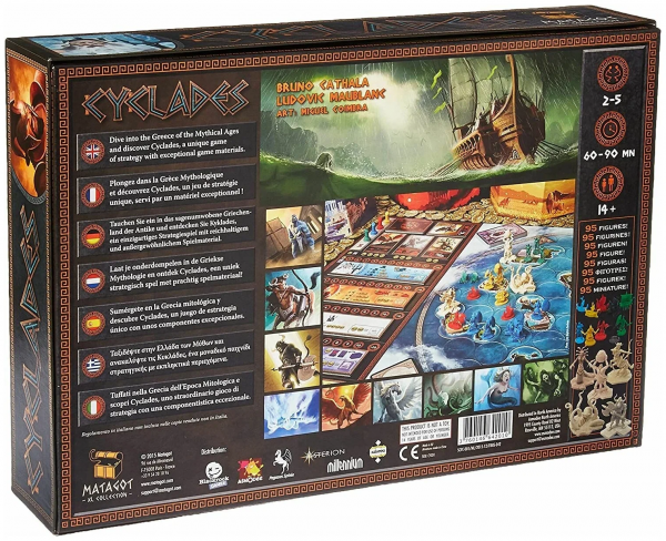 Настольная игра "Cyclades" правила на англ. языке