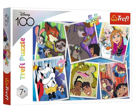 Пазл 200 Disney (Герои Диснея, Юбилейный)