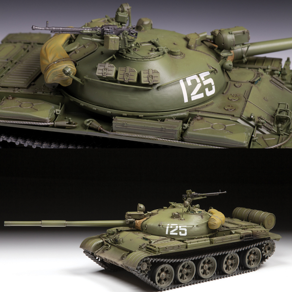 Сборная модель "Советский боевой танк Т-62 (1974-1975)"