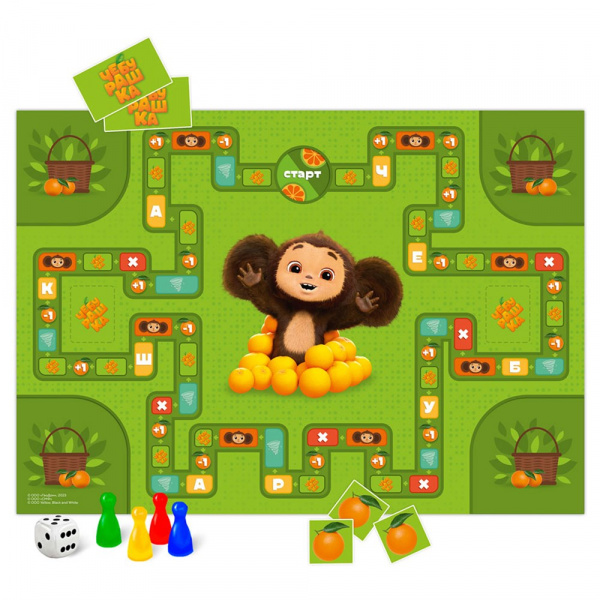 Игра-ходилка с карточками Чебурашка