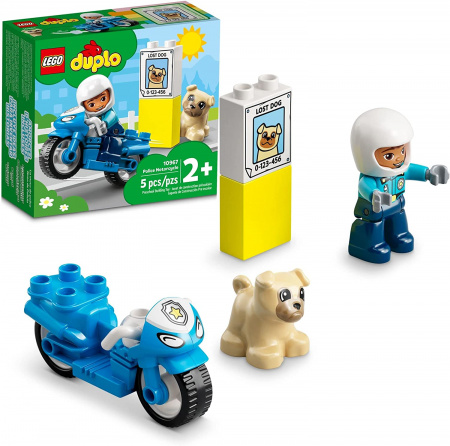 LEGO. Конструктор 10967 Duplo Police Motorcycle (Полицейский мотоцикл)
