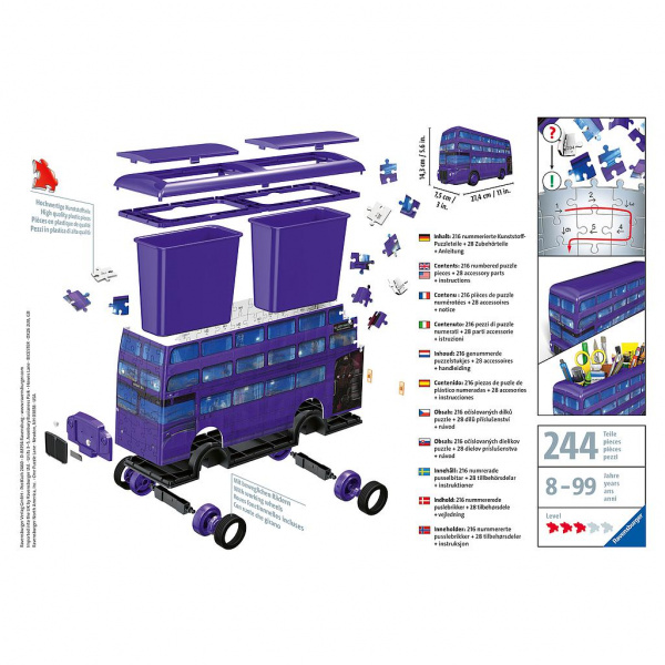 Ravensburger 3d пазл "Ночной автобус Гарри Поттера" 216 элементов