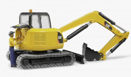 Bruder 02466 Мини экскаватор Cat с рабочим