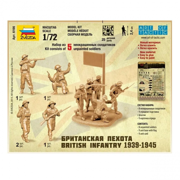 Сборная модель "Британская пехота 1939-1945"