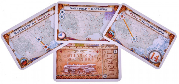 Настольная игры Ticket to Ride: Америка 1910