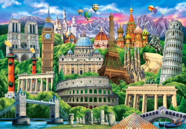 Castorland Пазл 1000 Достопримечательности мира