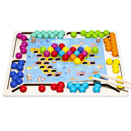 Развивающая игра из дерева Мозаика цвета