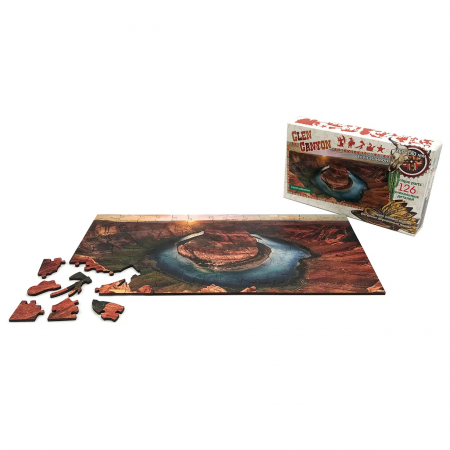Фигурный деревянный пазл Travel collection "Глен Каньон, США"