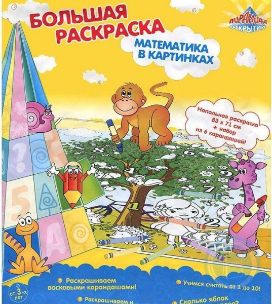 Напольная раскраска Математика
