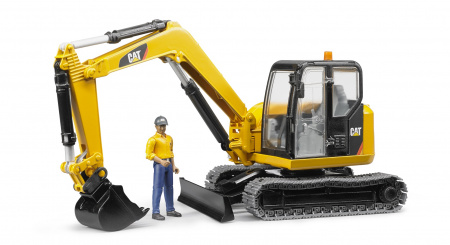 Bruder 02466 Мини экскаватор Cat с рабочим