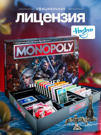 Настольная игра Монополия Ведьмак на русском языке 