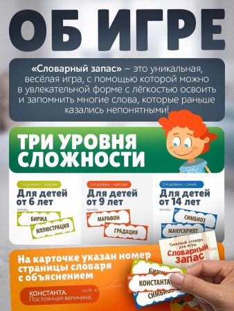 Игра настольная Словарный запас