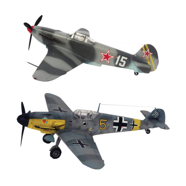Сборная модель Противостояния Мессер Bf-109 против Як-3