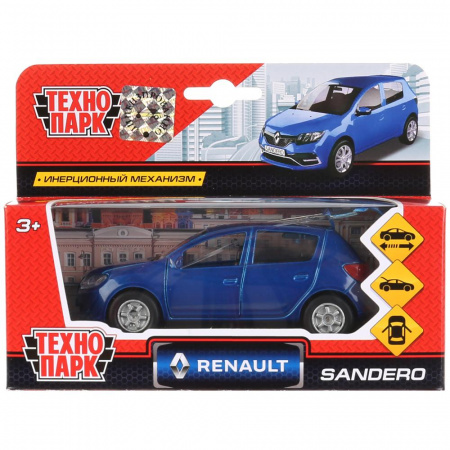 Машина металлическая Renault Sandero инерционная