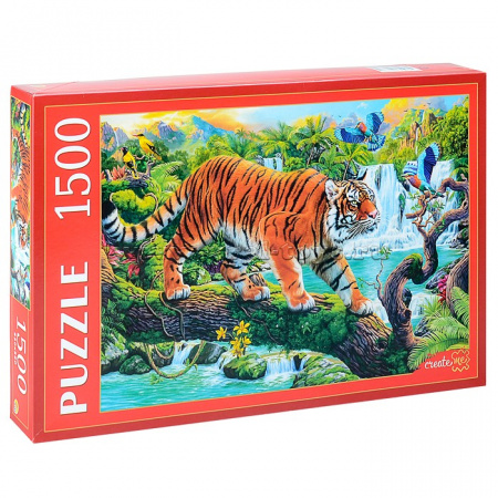 Рыжий кот. Пазлы 1500 эл. арт.0681 Тигр на дереве