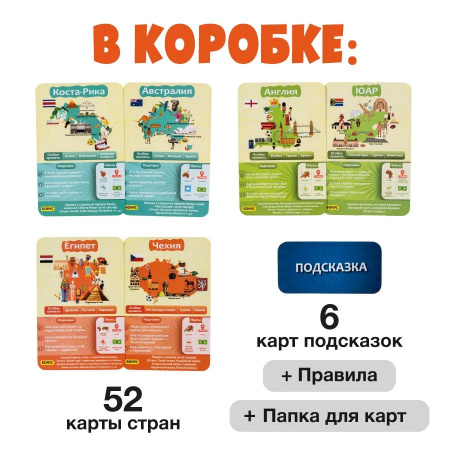 Настольная игра "10 вопросов. Страны"