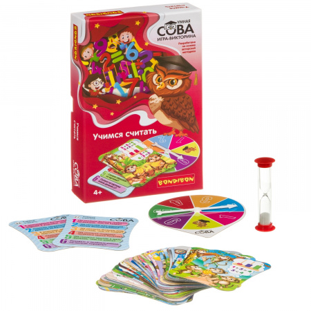BONDIBON Игра-викторина Умная Сова Учимся считать