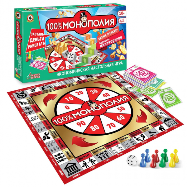 Настольная игра "Монополия. 100%"