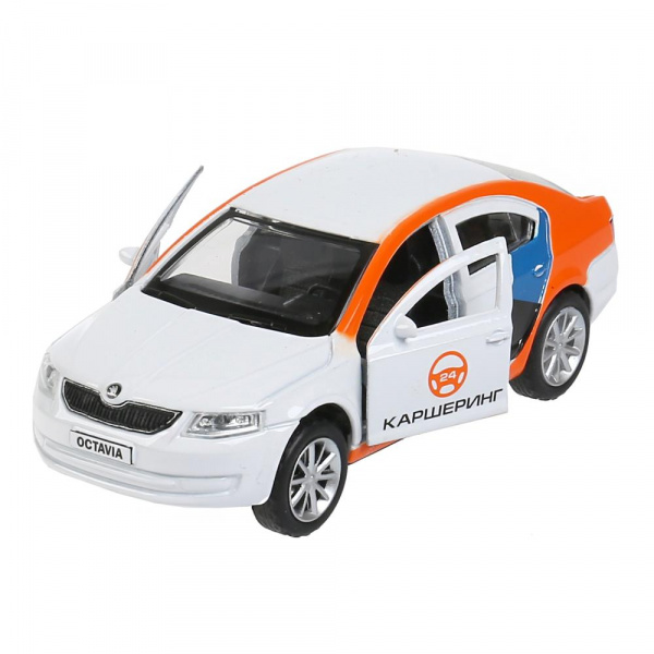 Машина металлическая Skoda Octavia Каршеринг инерционная
