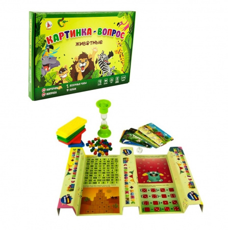 Ракета. Настольная игра Картинка вопрос Животные 