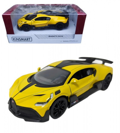 Kinsmart Модель Bugatti Divo 1:36 (желтая)