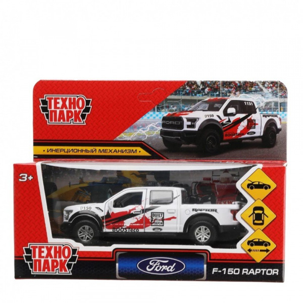 Машина металлическая Ford F150 Raptor Спорт инерционная