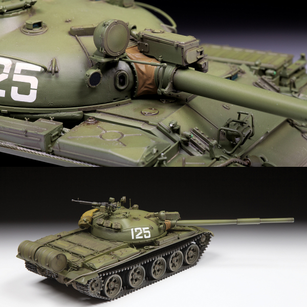 Сборная модель "Советский боевой танк Т-62 (1974-1975)"